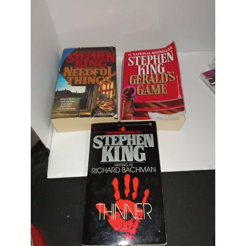 Lot of 3 Stephen King Paperback books- see photos and description for titles